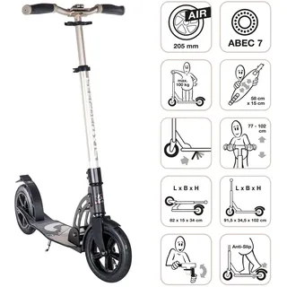 Six Degrees Scooter 205 gold/schwarz