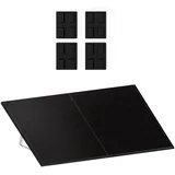 Haier Premium Halterung für Flachdach, Garten und Terrasse für Stecker-Solaranlagen/Balkonkraftwerke