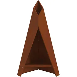 vidaXL Feuerplatz Ø 100 cm Braun