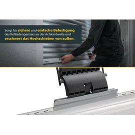 Schellenberg Feste Wellenverbinder Rollladen Hochschiebesicherung 2 Stück