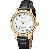 REGENT Damen-Armbanduhr schwarz Analog F-959