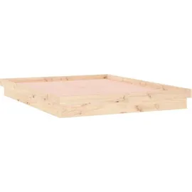 vidaXL Massivholzbett 120 x 200 cm Braun
