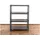 Proregal Kunststoffregal Grey Bear Low HxBxT 138x110x46cm, Fachlast 120kg, Grau Kunststoff, 110x138x46 cm Wohnzimmer, Regale