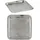 Marrakesch Orient & Mediterran Interior Orientalische Deko Tablett Serviertablett Kerzentablett Nacera Silber eckig 27cm