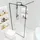 Home Deluxe BAKI Walk-In-Dusche 160 x 200 cm schwarz Klarglas