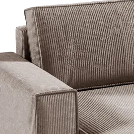petits-meubles U-Sofa Cord 5-Sitzer Schwarz