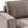 petits-meubles U-Sofa Cord 5-Sitzer Schwarz