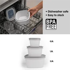 SUNWARE Frischhaltedose grau 1,8 l