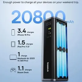 Baseus EnerGeek GP12 145W 20800mAh Preto - Grau