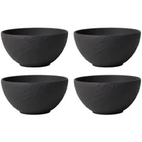 Villeroy & Boch Manufacture Rock Bol schwarz 4-tlg.