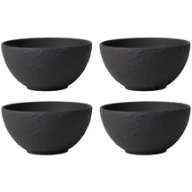 Villeroy & Boch Manufacture Rock Bol schwarz 4-tlg.