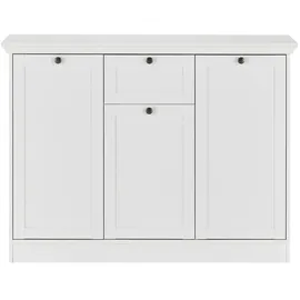 Möbel Kraft Kommode 120 x 90 x 40 cm Weiß