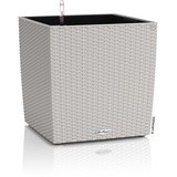 LECHUZA Cube Cottage 40 Komplettset 40 x 40 x 40 cm lichtgrau