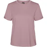 Vero Moda Damen Vmpaula S/S T-Shirt Noos, Nostalgia Rose, L