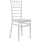 8er-Set Hochzeitsstuhl | Kunststoff | Weiß | Stapelbar | Chiavari Stuhl, Chiavarina Stuhl, Tiffany Stühle