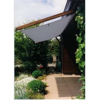 Floracord Vierecksonnensegel Silbergrau 270 x 140 cm