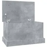 furnicato Truhe Betongrau 50x30x28 cm Holzwerkstoff grau