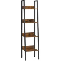 Helloshop26 - 4-stufiges Leiterregal freistehendes Aufbewahrungsmöbel für Wohnzimmer Schlafzimmer Küche Stahlrahmen einfache 12_0003498