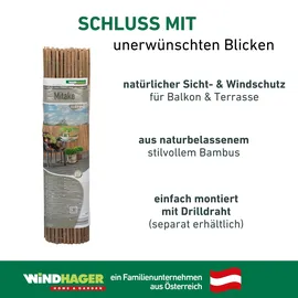 WINDHAGER Sichtschutzzaunmatten Mitake 150 x 300 cm natur
