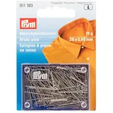 Prym Stecknadeln, 0,65 x 26mm, silberfarbig, 15g, Messing,