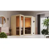 Karibu Amara inkl. 9 kW Ofen + Steuergerät Easy Bio