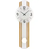 Pendeluhr Wanduhr Holz Aluminium - AMS Modell: 7232