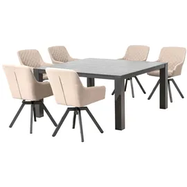 Primaster Marseille Gartentisch 152 x 152 x 74 cm grau