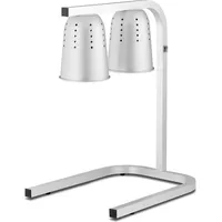 Royal Catering Infrarot Wärmebrücke höhenverstellbar 2 Glühbirnen Aluminium