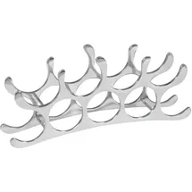 FineBuy Weinregal 55 x 20 x 12 cm Silber