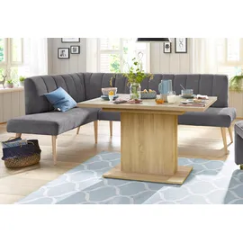 exxpo - sofa fashion Costa 157 x 92 x 245 cm Struktur langer Schenkel rechts grau