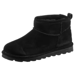 Winterboots BEARPAW "SHORTY", Damen, Gr. 39, schwarz, Veloursleder, sportlich, Schuhe, Winterstiefel, Schlupfstiefel mit herausnehmbarer Innensohle