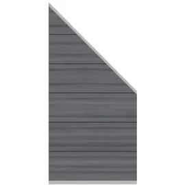 Traumgarten System WPC Platinum XL Zaunfeld-Set grau 2828 - 184-94x89cm