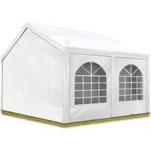 TOOLPORT Partyzelt PE 4 x 5 m inkl. Seitenteile weiß