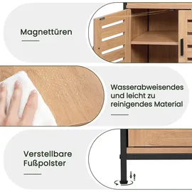 EUGAD Waschbeckenunterschrank 2 Türen 30 x 60 cm Beige