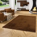 Pergamon Hochflor Langflor Teppich Aloha Braun 60x110cm