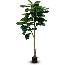 Hochwertige Geigenfeige Ficus Lyrata Kunstpflanze 180 cm