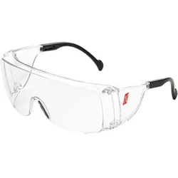 AS Arbeitsschutz Nitras Vision Protect OTG | 120 Schutzbrillen | schwarz/transparent | Kunststoff