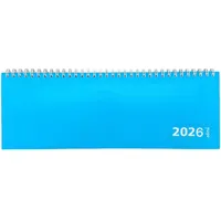 Adina 2026 ADINA Tischquerkalender 1W/2S Kartondeckel Tischkalender 30x10cm