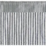 BestLivings Fadenvorhang 90 x 250 cm grau