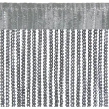 BestLivings Fadenvorhang 90 x 250 cm grau
