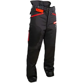 Oregon Schnittschutzhose Waipoua Schwarz/Rot Größe M / M