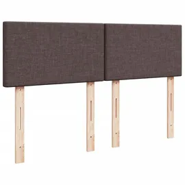 vidaXL Boxspringbett 140 x 200 cm Dunkelbraun