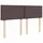 vidaXL Boxspringbett 140 x 200 cm Dunkelbraun