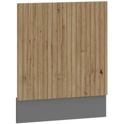 Frontblende integrierten Geschirrspüler 60 cm Küche AVA Artisan Lamellenoptik