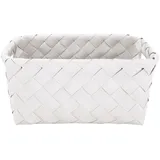 KLEINE WOLKE Aufbewahrungskorb Aspera 28 x 0 x 12 cm weiß