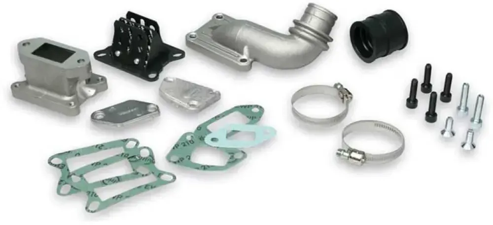 Malossi Vespa Pks125 Gummi-ansaugkrümmer - Silver - One Size