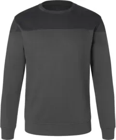Kübler Sweatshirt dunkelgrau/schwarz 4XL