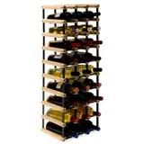 Proregal Weinregal Natur, Holz, Kiefer, Rechteckig, 32.5x92.5x24.5 cm, Wohnzimmer, Regale, Weinregale