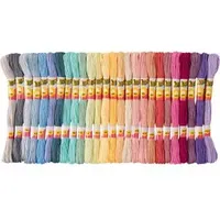 Folia Stickgarn Set, 2 x 26 pastellfarben 8 m