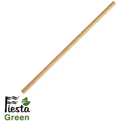 Gastronoble 1000 Fiesta Green kompostierbare flexible Papiertrinkhalme | Kraftpapier natur